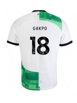 Billige Liverpool Cody Gakpo #18 Bortedrakt 2023-24 Kortermet